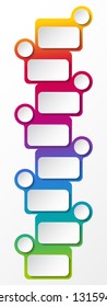 Empty layout of colorful infographic. Vector.