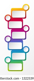 Empty layout of colorful infographic. Vector.