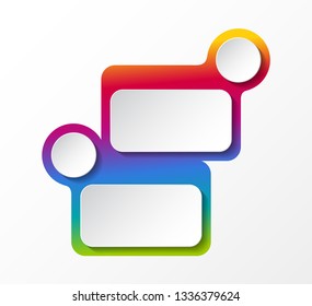 Empty layout of colorful infographic. Vector.