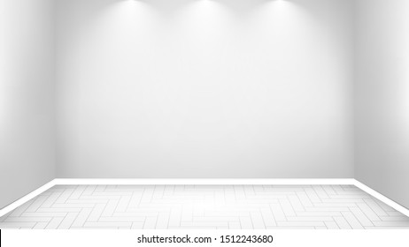 Empty light interior room for your design project. Vector eps10