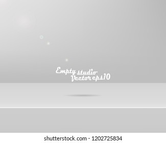 Empty light interior for your creative project. Vector illustration