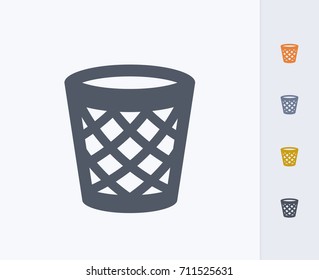 Empty Litter Bin - Carbon Icons. A professional, pixel-perfect icon.  