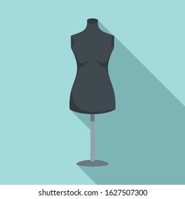 Empty mannequin icon. Flat illustration of empty mannequin vector icon for web design