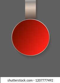 Empty medal isolated