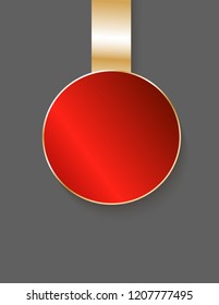 Empty medal isolated
