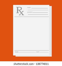 Empty medical prescription