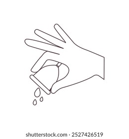 empty menstrual cup icon vector eps illustration