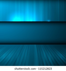 Empty metal textured place for text. Vector illustration.