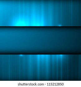 Empty metal textured place for text. Vector illustration.