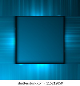Empty metal textured place for text. Vector illustration.