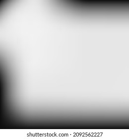 Empty Minimal Vector Watercolor Blurred Texture. Dark Black Smooth Digital Gradient Background. Trendy Silver Aluminium Black Gradient Mesh. Metallic Monochrome Liquid Grey Blurry Wallpaper.