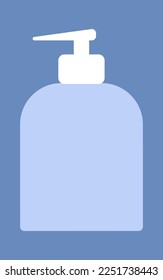 empty mock-up of a bottle with a dispenser for liquid soap or shower gel
