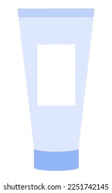 empty mock-up of a tube for cream or lotion for skin care