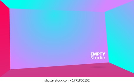 Empty modern gradients color studio table room background ,product display with copy space for display of content design. Banner for advertise product on website