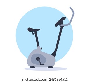 Empty modern gym isolated concept. Vector flat graphic design element illustration 