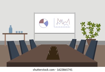 Empty modern office for conferences