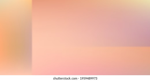 Empty Modern Soft Gradient Mesh Screens Illustration. Purple Blank Modern Geometric Design Backdrop. Yellow Sunrise Pink Office Background. Pastel Orange Sunset Watercolor Colorful Blurred Texture.