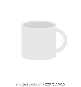 empty mug cup symbol vector icon