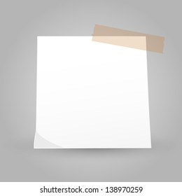 empty note on a post it.