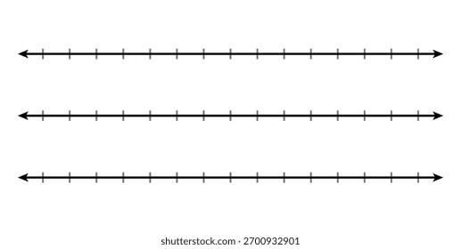 Planilha de Linha Numérica Vazia em Matemática.