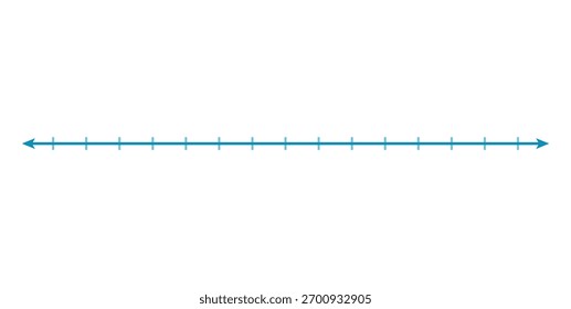 Planilha de Linha Numérica Vazia em Matemática.