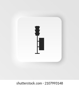 Empty object for advertising. Street advertising stand for design. mockup Illustration. bilboard neumorphic style vector icon sign, signboard, modern banner. Vector icon