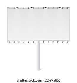 Empty object for advertising. Street advertising stand for design. mockup Illustration. Billboard sign, signboard, modern banner. Other variations you can find in my portfolio.