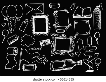 empty objects hand drawn