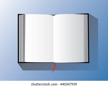 the empty open book vector