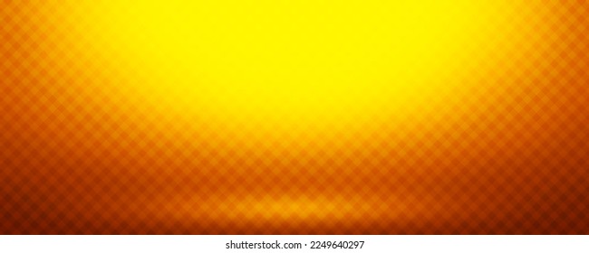 Empty orange studio room, used as background for display your products