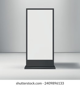 Empty Outdoor Advertising billboard mockup, advertisement place for marketing banner or posters