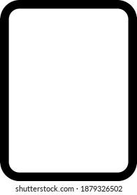 Empty page icon with flat style. Isolated vector empty page icon image on a white background.