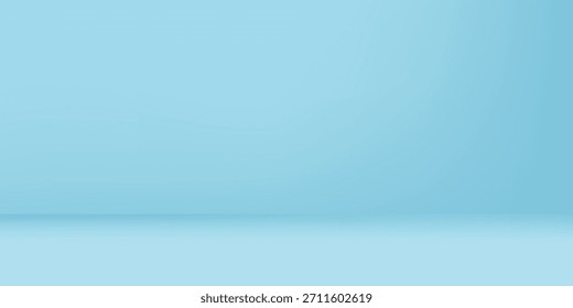 Empty palm shadow blue color texture pattern cement wall background. Used for presentation business nature organic cosmetic products for sale shop online.