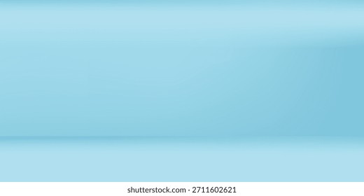 Empty palm shadow blue color texture pattern cement wall background. Used for presentation business nature organic cosmetic products for sale shop online.