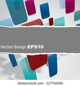 empty paper abstract background to place your concept. square vector design