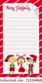 Empty paper decorated with Christmas theme  illustration