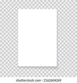 Empty Paper Page A3 Template Realistic Stock Vector (Royalty Free ...