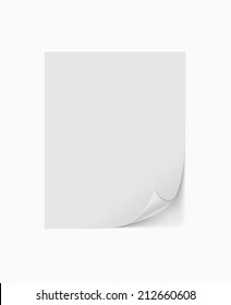 Empty paper sheet