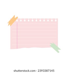 Empty paper sheet on white background