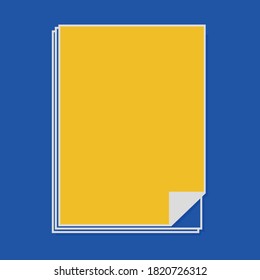 Empty paper sheet. Vector EPS10