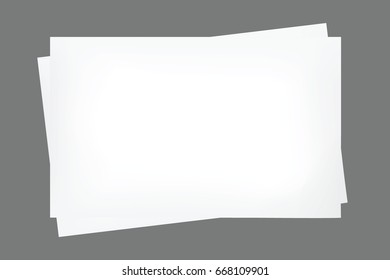Empty paper sheet. Vector EPS10