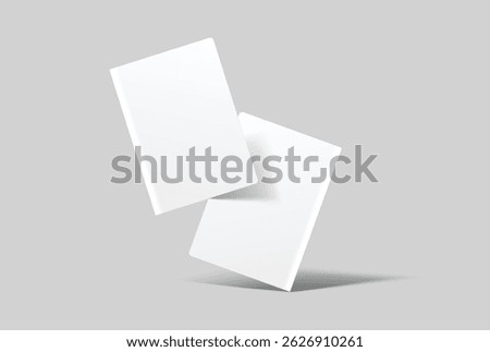 Empty Passport booklet cover mockup. Vector realistic template design for presentation passenger check in, immigration, customs control, identification document. international tourism travel

