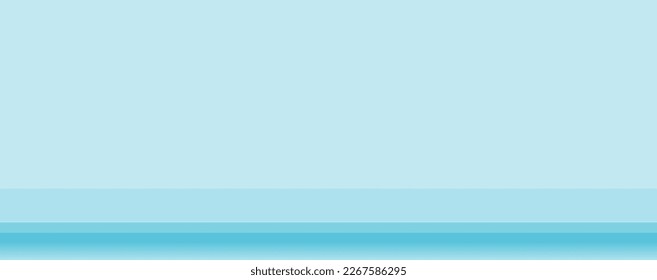 Empty pastel blue color studio room background