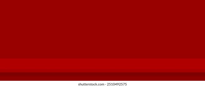 Fondo de la habitación de estudio de color rojo pastel vacío