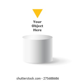 Empty pedestal for put an object