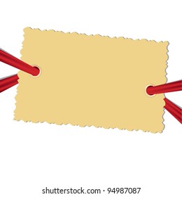Empty photo blank on the white background.  Vector illustration.