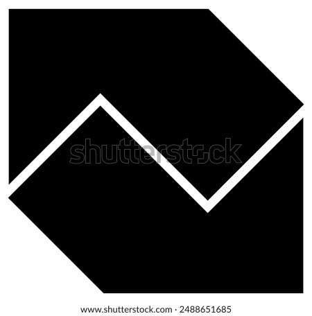 Empty photo collage template of 2 parts. Gallery vector poster frame mockup. Ten photos.