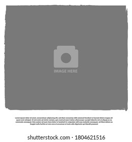 Empty photo frame design template easy to editable