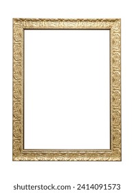 Empty Photo Frame Mock up. Frame isolated on white background. Isolated Photo frame 