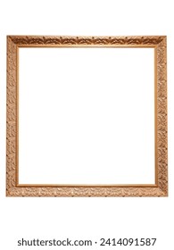 Empty Photo Frame Mock up. Frame isolated on white background. Isolated Photo frame 